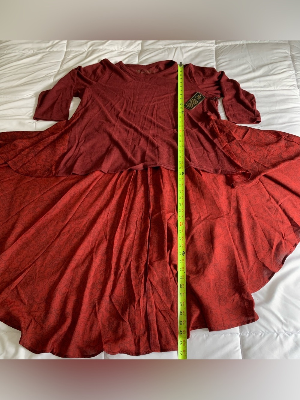 New Diane Gilman (DG2) High Low Top Dress Size 1X - Picture 2 of 6